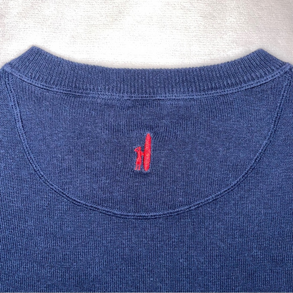 Johnnie-O V neck wool blend pullover